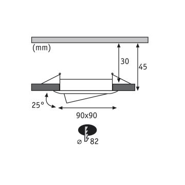 Paulmann 92839 - KOMPLEKT 3x LED/7W IP23 Hämardatav süvistatav valgusti vannituppa COIN 230V