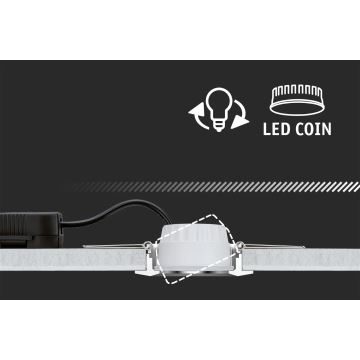 Paulmann 92971 - KOMPLEKT 3x LED/4,2W IP23 Hämardatav süvistatav valgusti vannituppa NOVA 230V