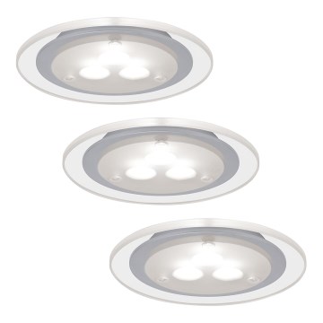 Paulmann 93543 - KOMPLEKT 3xLED/3W Süvistatav valgusti MICRO LINE 230V