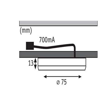 Paulmann 93564 - KOMPLEKT 3x LED/4,5W Mööblivalgustus FURNITURE 230V