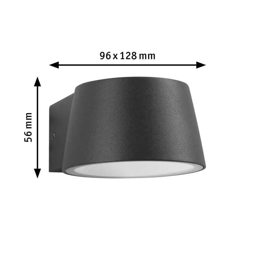 Paulmann 94713 - LED/6W IP44 Väli seinavalgusti CAPERA 230V