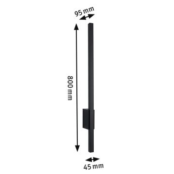 Paulmann 94742 - LED/11,5W IP44 Väli seinavalgusti STAN 230V