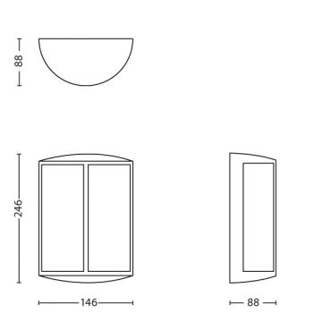 Philips - LED Väli seinavalgusti 1xLED/6W IP44