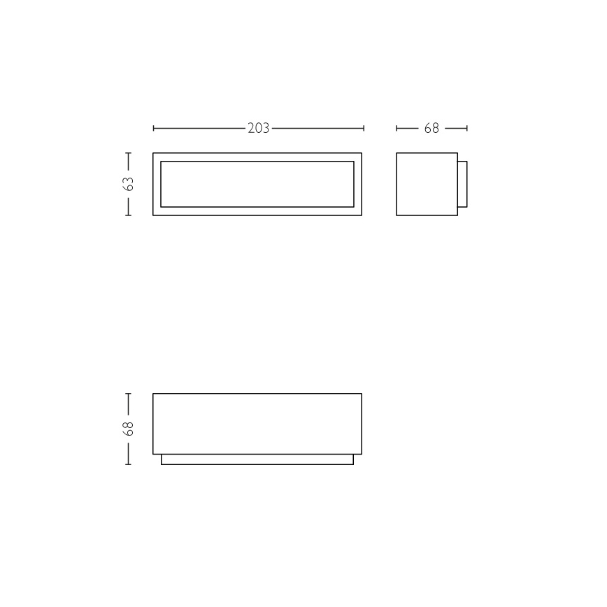 Philips - LED Väli seinavalgusti LED/4,5W IP44