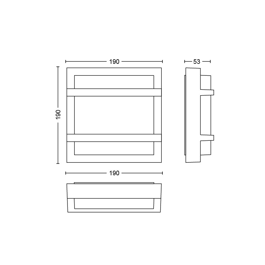 Philips - LED Väli seinavalgusti LED/12W IP44