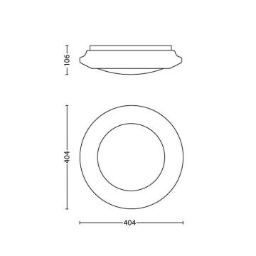 Philips - Laevalgusti 1xLED/22W/230V