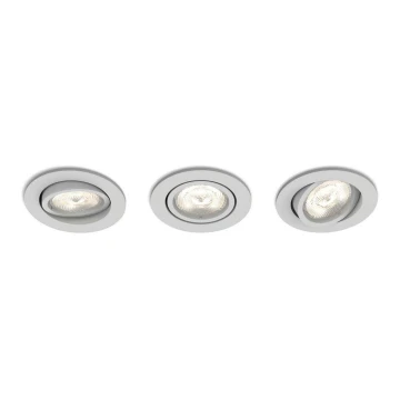 Philips 50113/87/P0 - Komplekt 3 x LED Hämardatav valgusti CASEMENT LED/4.5W/230V