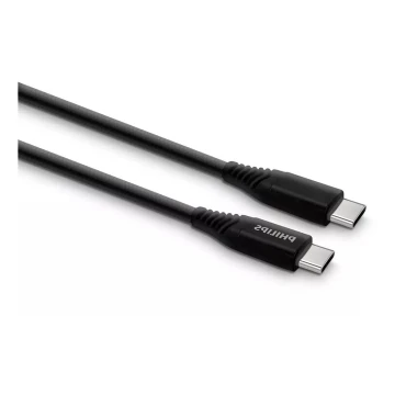 Philips DLC5206C/00 - USB kaabel USB-C 3.0 ühenduspesa 2m must/hall