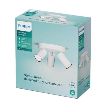 Philips - Kohtvalgusti vannituppa IDRIS 3xGU10/5W/230V IP44 valge