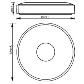 Philips - LED Hämardatav laevalgusti COINER SCENE SWITCH LED/24W/230V 4000K valge