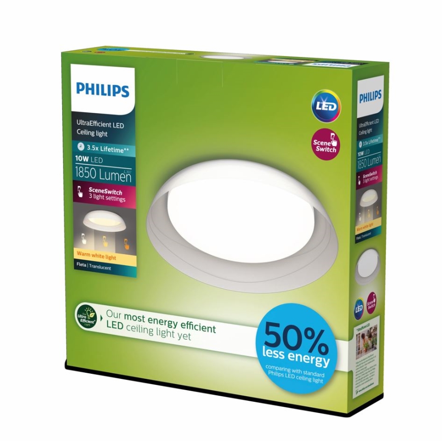 Philips - LED Hämardatav laevalgusti FLETA LED/10W/230V 2700K läbipaistev