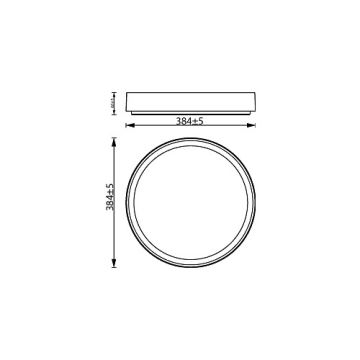 Philips - LED Hämardatav laevalgusti HANNO LED/24W/230V 2700K must