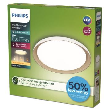 Philips - LED Hämardatav laevalgusti PEBBLO SCENE SWITCH LED/10W/230V 2700K valge