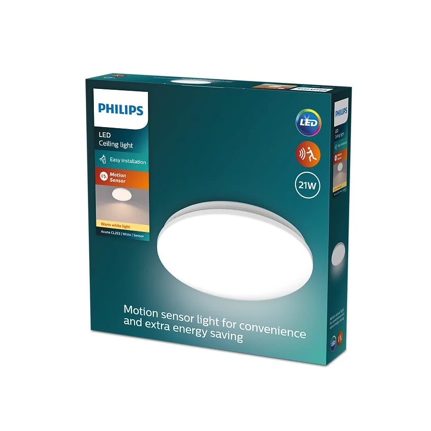 Philips - LED Laevalgusti koos anduriga ACUNA LED/21W/230V 2700K