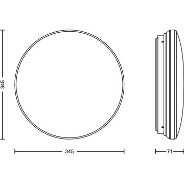 Philips - LED Laevalgusti koos anduriga ACUNA LED/21W/230V 2700K