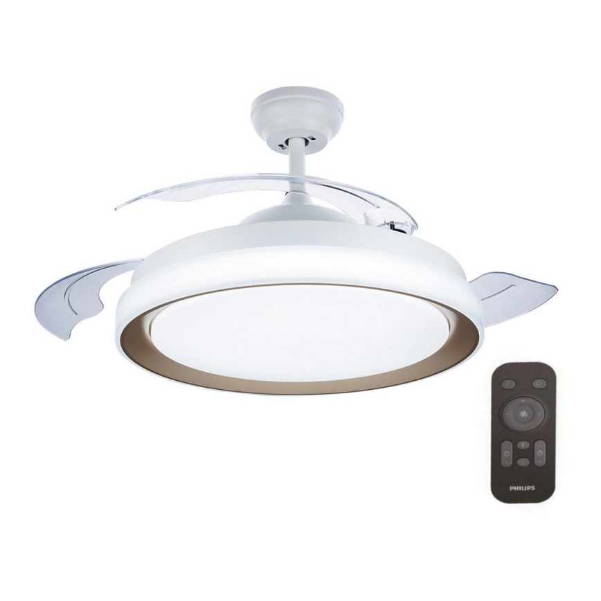 Philips-LED Laevalgusti ventilaatoriga LED/35W/230V 5500/4000/2700K + kaugjuhtimispult kuldne