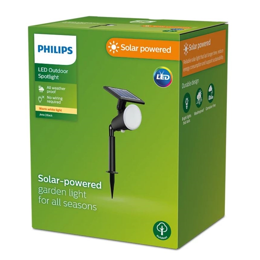 Philips - LED Päikesepaneeliga kohtvalgusti JIVIX LED/1,4W/3,7V IP44