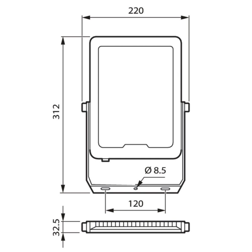 Philips - LED Prožektor LED/100W/230V 4000K IP65