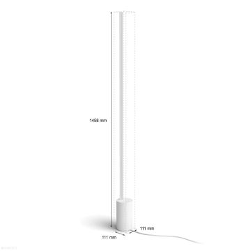 Philips - LED RGBW Hämardatav põrandalamp Hue SIGNE LED/29W/230V 2000-6500K valge