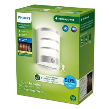 Philips - LED Väli seinavalgusti koos anduriga PYTHON LED/3,8W/230V IP44