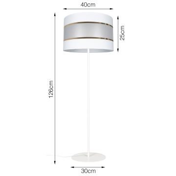 Põrandalamp CORAL 1xE27/60W/230V valge