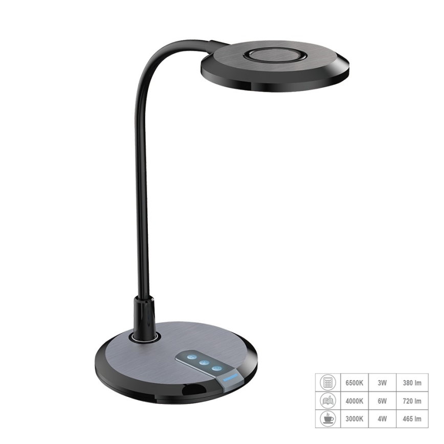 Prezent 31219 - LED Hämardatav puutetundlik flexible laualamp PIXIE LED/7W/230V 3000-6500K