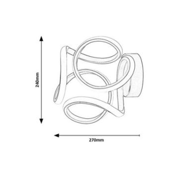 Rabalux - LED Seinavalgusti LED/11W/230V 3000K