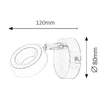 Rabalux 5939 - LED-kohtvalgusti ZORA 1xLED/4,5W/230V