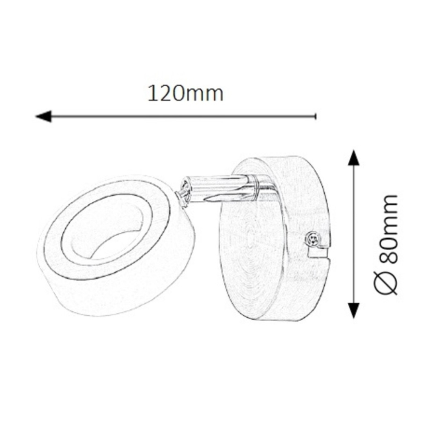 Rabalux 5939 - LED-kohtvalgusti ZORA 1xLED/4,5W/230V