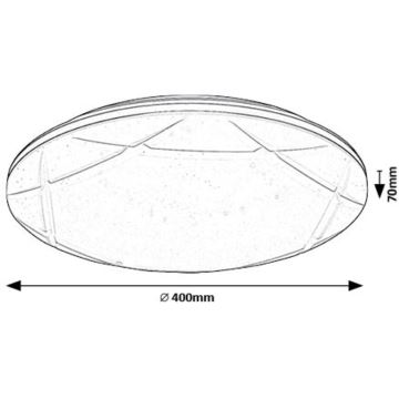 Rabalux - LED Laevalgusti LED/24W/230V 4000K d. 40 cm