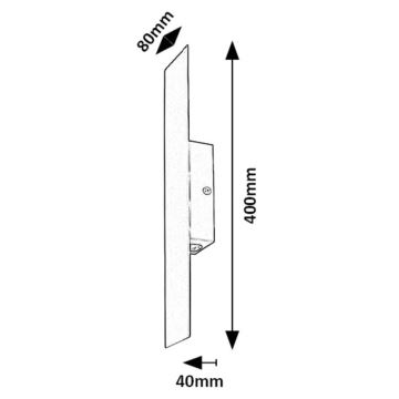 Rabalux - LED Seinavalgusti LED/6W/230V 3000K must