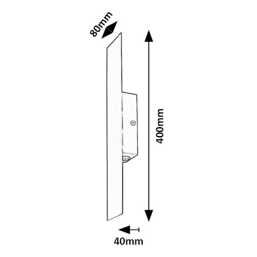 Rabalux - LED Seinavalgusti LED/6W/230V 3000K must