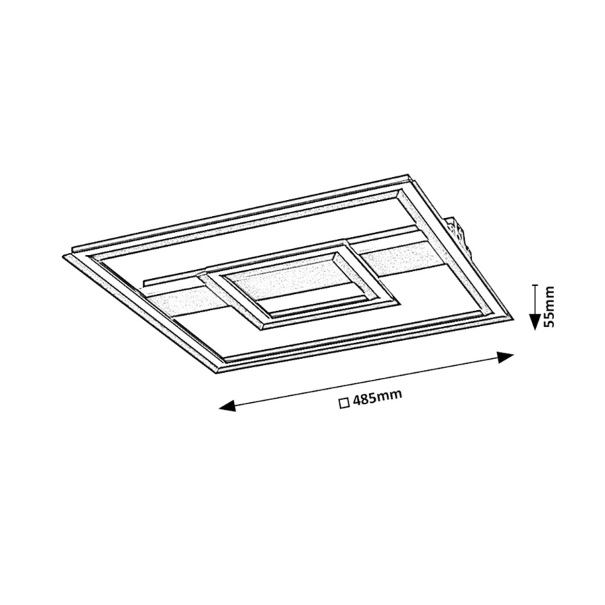 Rabalux - LED Laevalgusti LED/48W/230V 3000K must