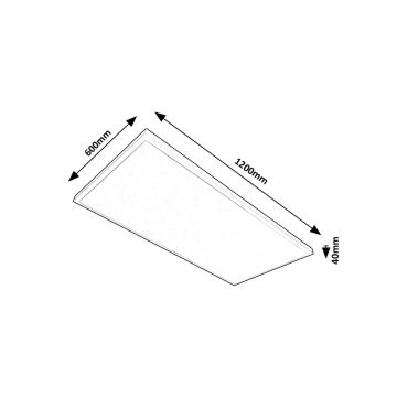 Rabalux - LED Pinnale kinnitatav valguspaneel LED/80W/230V 4000K 120x60 cm