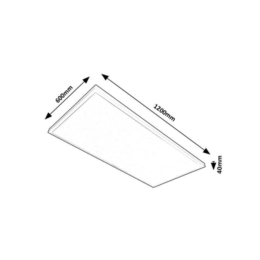 Rabalux - LED Pinnale kinnitatav valguspaneel LED/80W/230V 4000K 120x60 cm