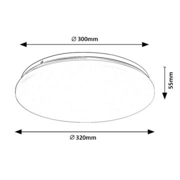 Rabalux - LED Laevalgusti LED/18W/230V 3000K 32 cm