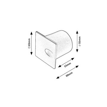 Rabalux - LED Väli trepivalgustus LED/3W/230V IP54 3000K must