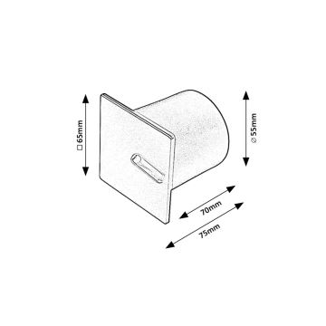 Rabalux - LED Trepivalgusti LED/3W/230V 3000K must