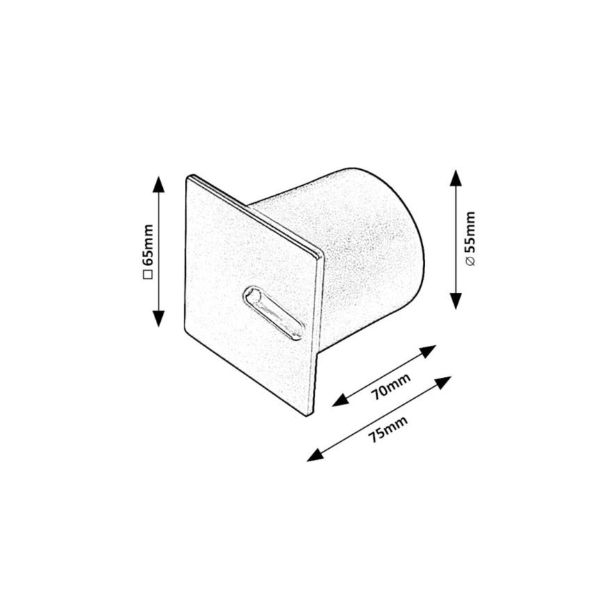 Rabalux - LED Trepivalgusti LED/3W/230V 3000K must