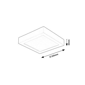 Rabalux - LED Laevalgusti LED/15W/230V 4000K 16x16 cm valge