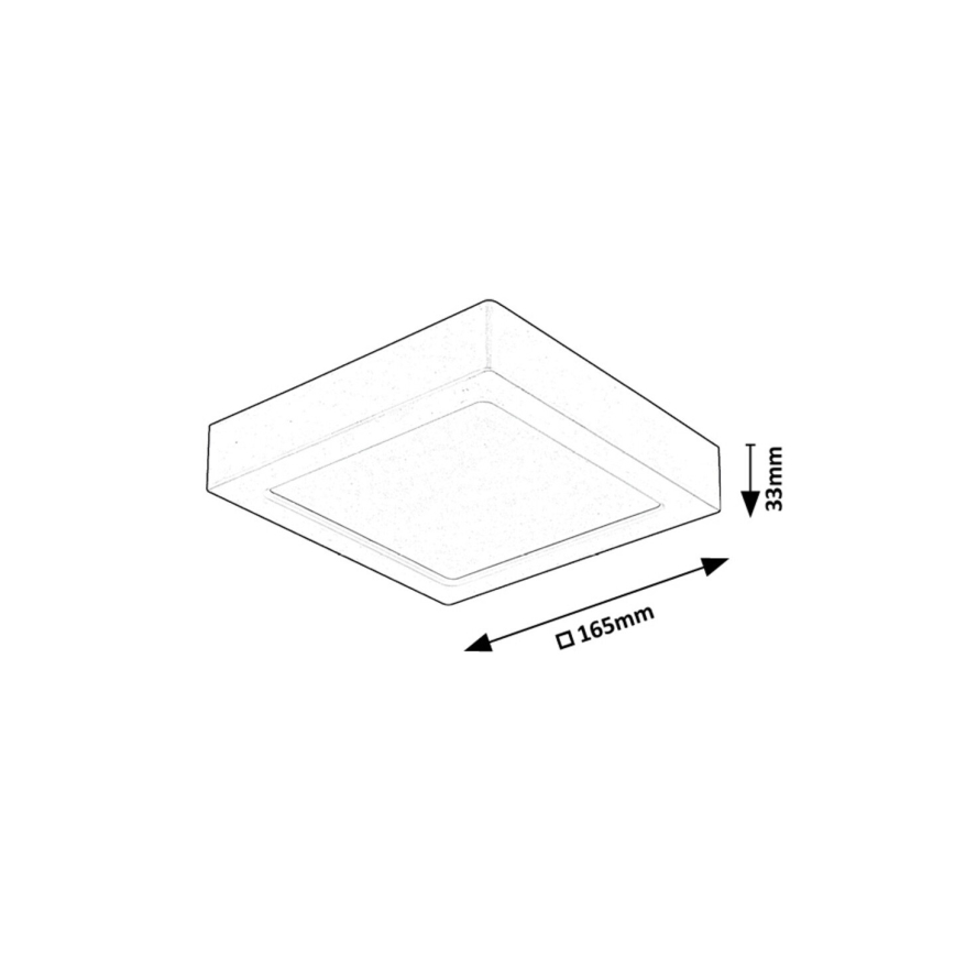 Rabalux - LED Laevalgusti LED/15W/230V 4000K 16x16 cm valge