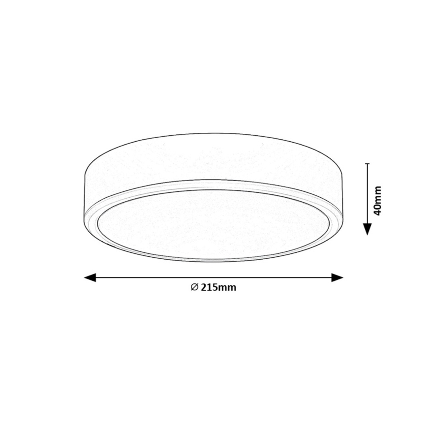 Rabalux - LED Laevalgusti LED/22W/230V 3000/4000/6000K d. 21 cm valge