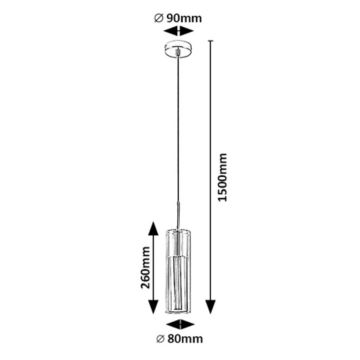 Rabalux - Lühter 1xGU10/50W/230V läbipaistev/kroom