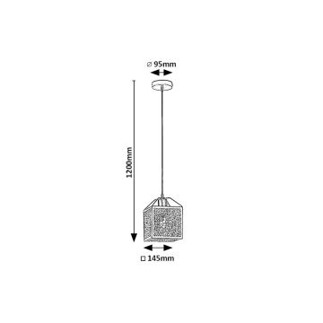 Rabalux - Lühter 1xE27/40W/230V must