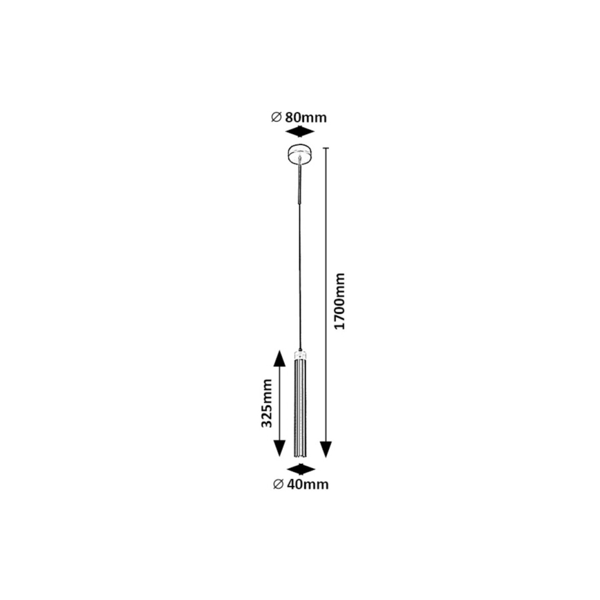 Rabalux - LED Lühter LED/10W/230V 4000K must/kuldne