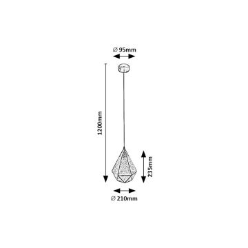 Rabalux - Lühter 1xE14/40W/230V sinine/kuldne