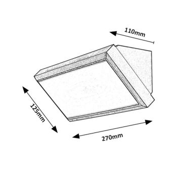 Rabalux - LED Väli seinavalgusti LED/12W/230V IP54