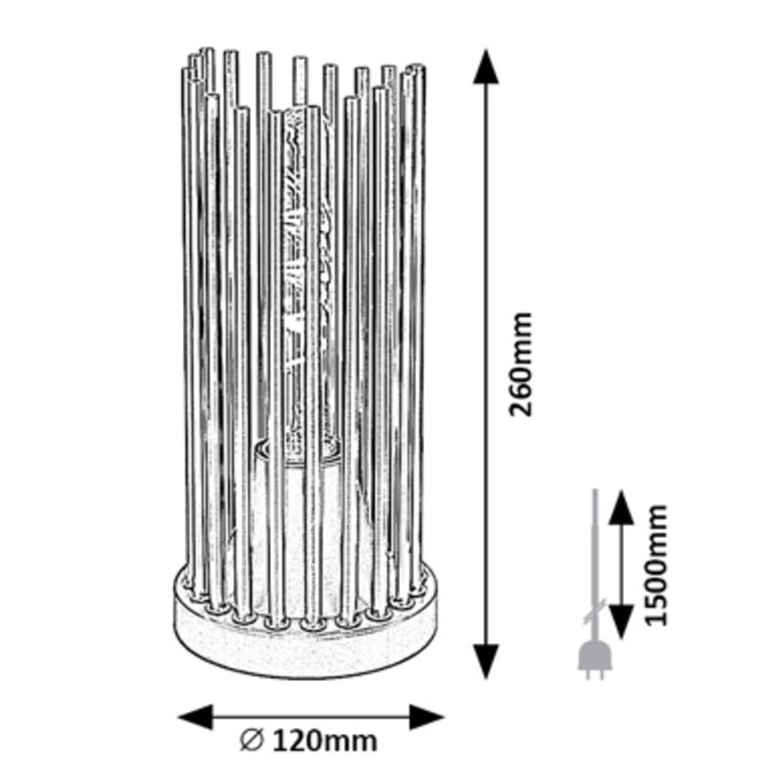 Rabalux - Laualamp 1xE27/40W/230V