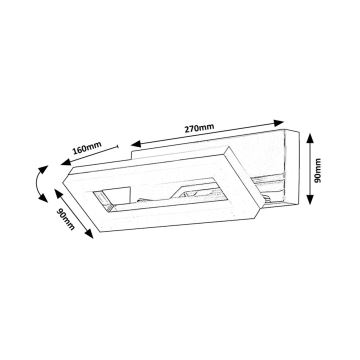 Rabalux - LED Seinavalgusti vannituppa LED/15W/230V 4000K IP44