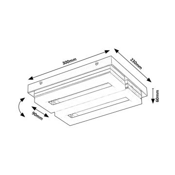 Rabalux - LED Laevalgusti vannituppa LED/24W/230V 4000K IP44